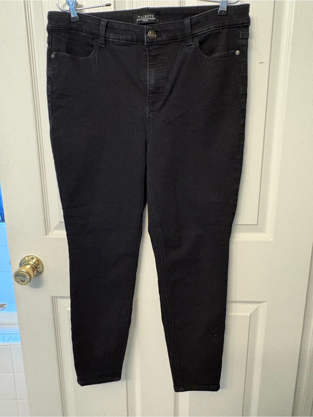 Talbots Petite Flawless Five Pocket Jegging Jeans Black Size 16P